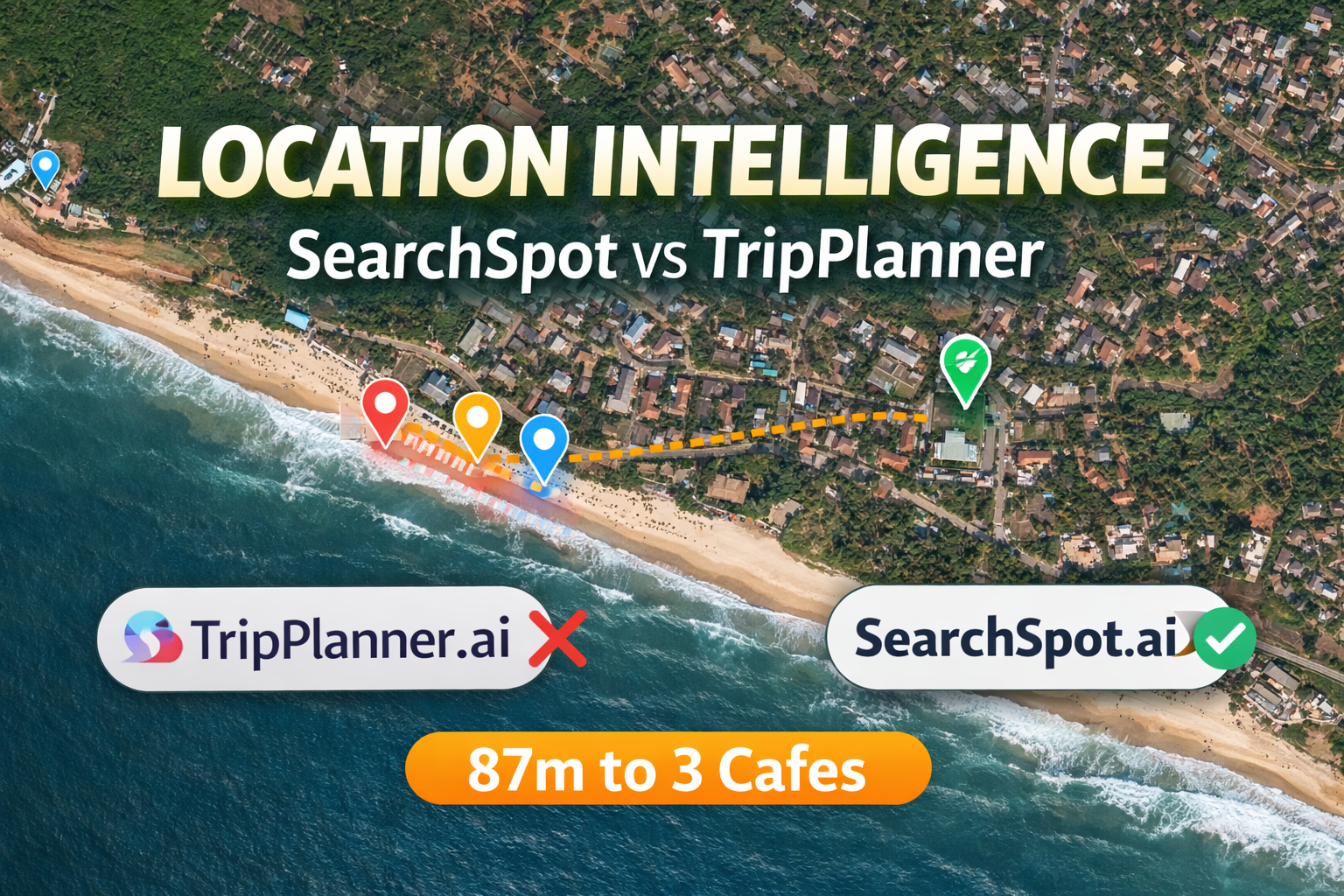 Why Tripplanner.ai Loses to SearchSpot's Location Intelligence