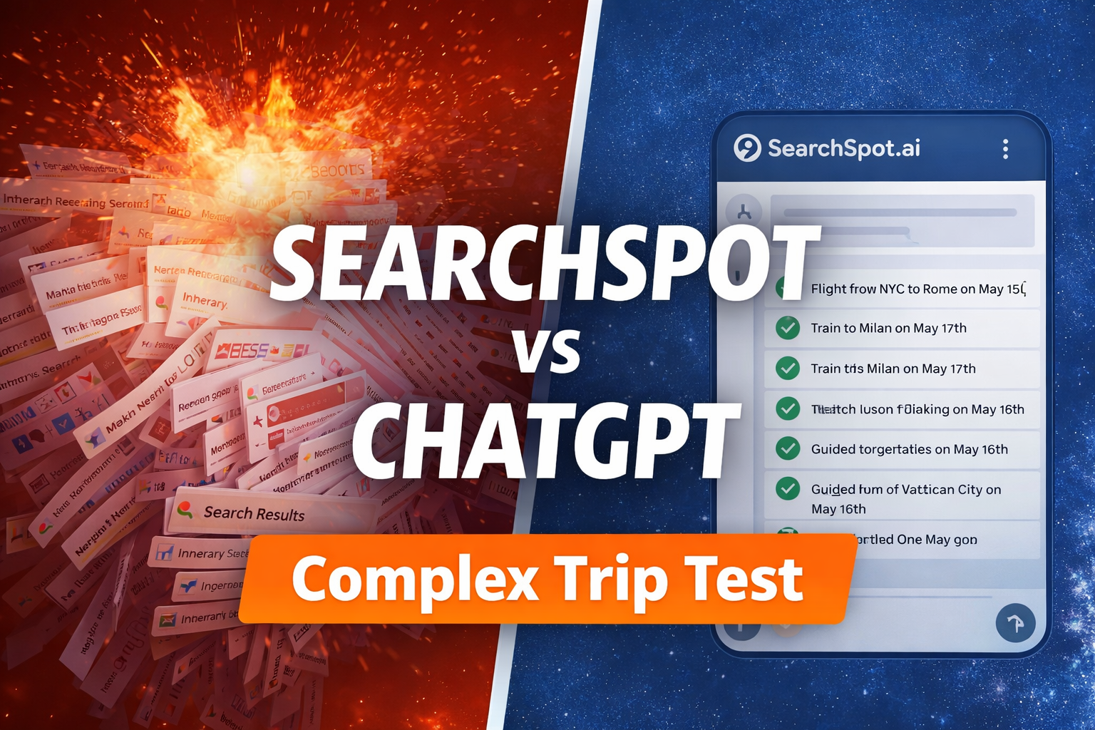 SearchSpot vs ChatGPT Travel: Why Generic AI Fails Complex Trips