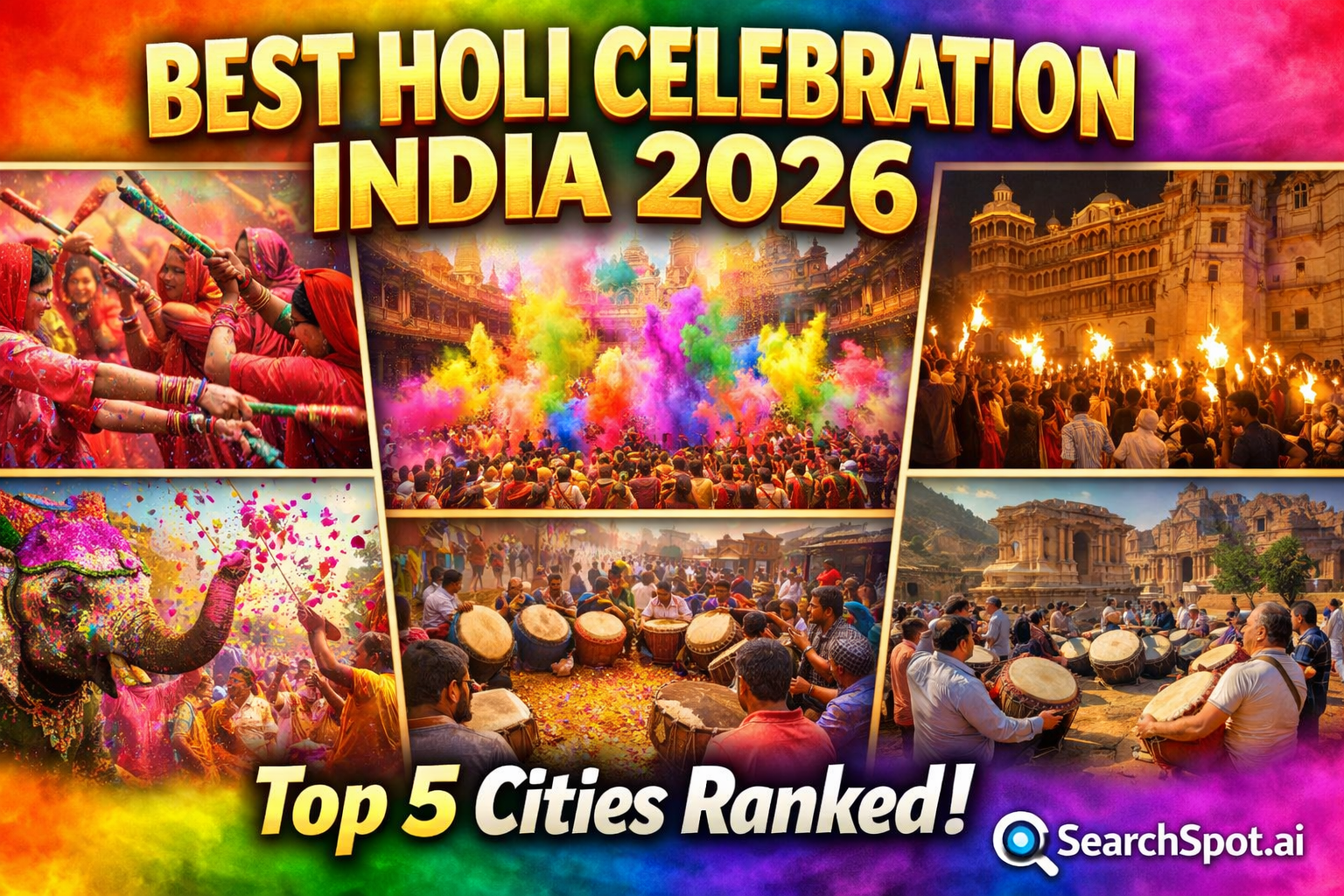 Best Holi Celebration in India