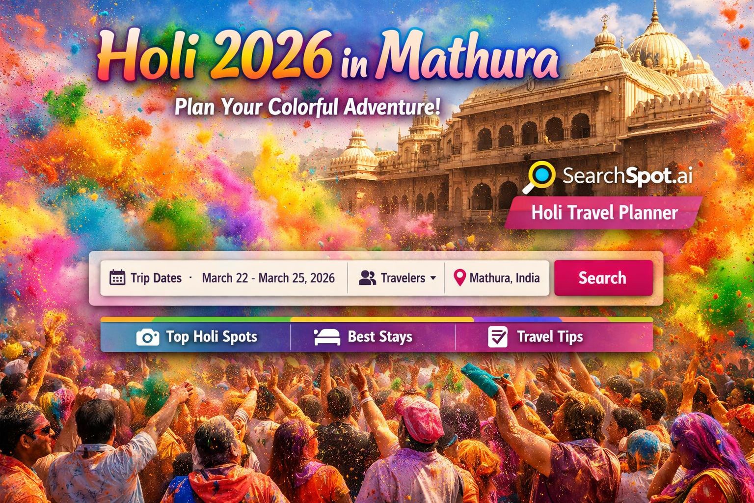 Holidays 2026: Plan Epic Festival Getaways with SearchSpot.ai