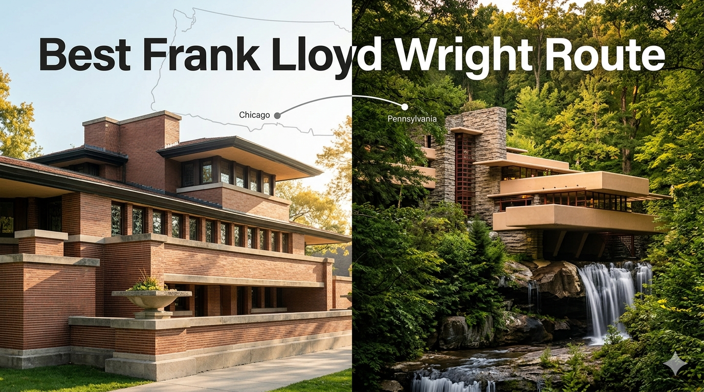 Frank Lloyd Wright Houses: Which Ones You Can Actually Visit, and the Route Clusters Worth Building a Trip Around