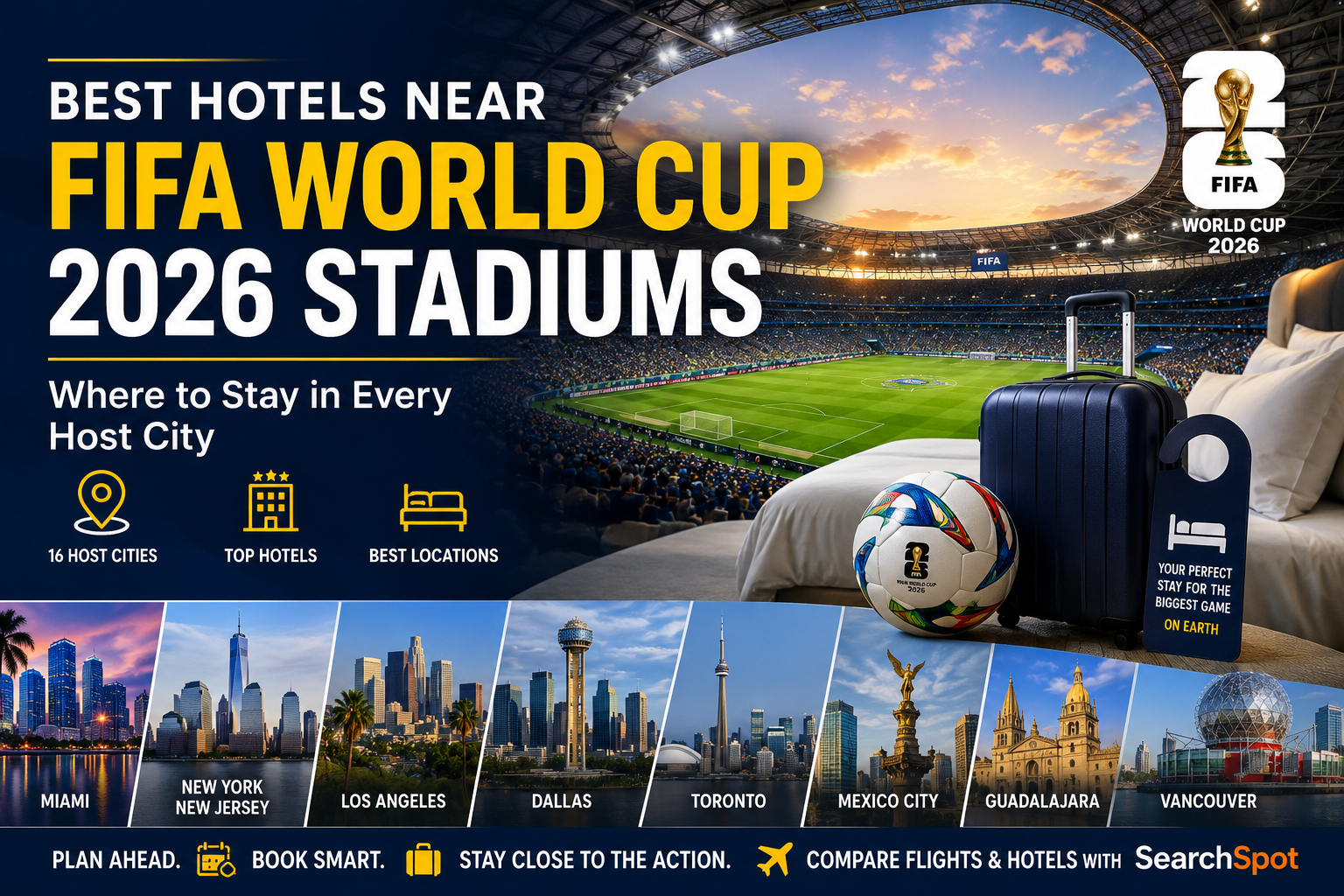 Best Hotels Near FIFA World Cup 2026 Stadiums: Where to Stay in Every Host City