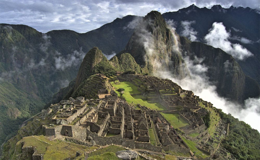 Panoramic view across Machu Picchu Circuit 2 route