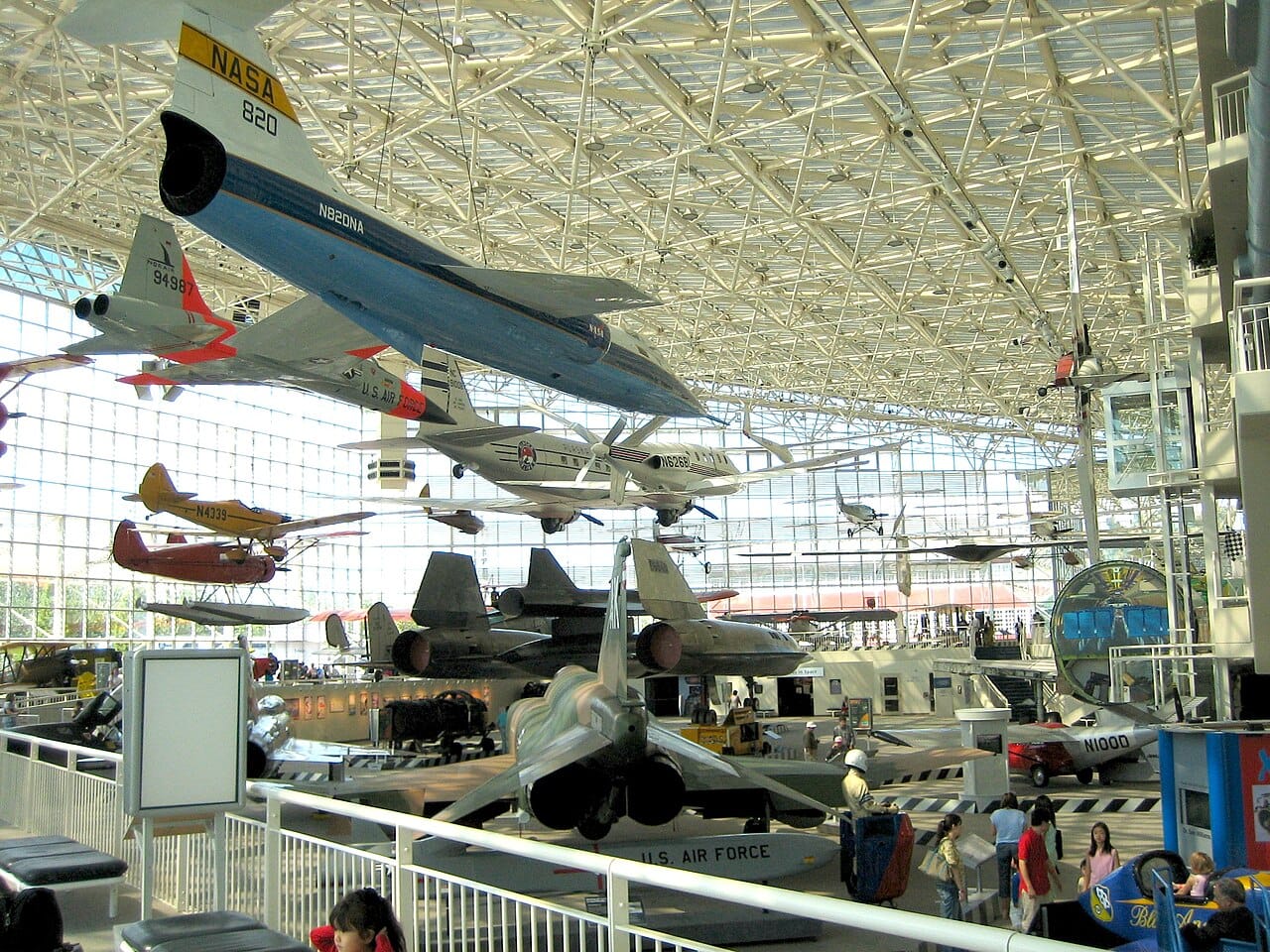 Museum of Flight tickets guide inside the main Seattle display gallery