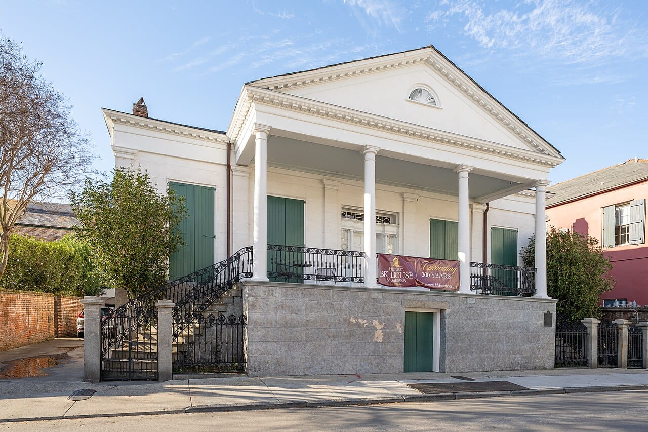 New Orleans architecture at Historic BK House in the French Quarter