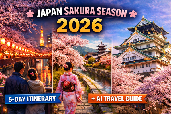 Japan Sakura Season 2026: Best Time, 5-Day Itinerary + AI Travel Plan