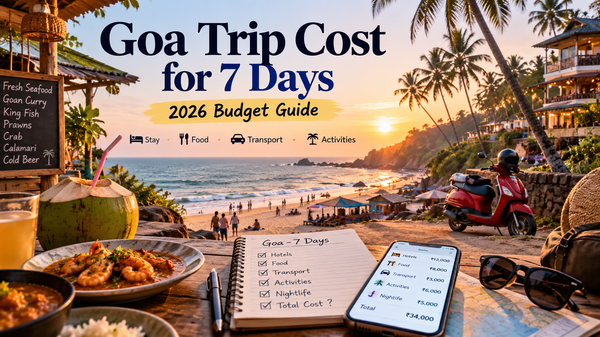 Goa Trip Cost for 7 Days: How Much Does a Goa Trip Really Cost in 2026?